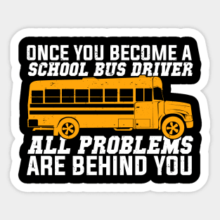 Funny School Bus Driver Gift Sticker